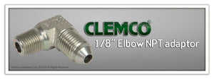 Clemco - Elbow, 1/8" NPT Adaptor- for 1" Inlet Valve