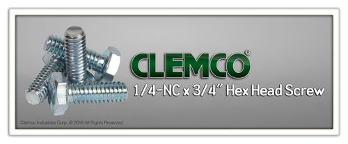 Clemco MQV - Cap Screw, 1/4-NC x 3/4