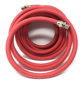 Air Hose Assembly, 3/8"ID X 25' with 3/8" Female Threaded Reusable Ends
