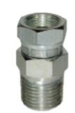Reducing Swivel Union, 1/2 x 3/8,   Male Threads x Female Swivel  5000 PSI