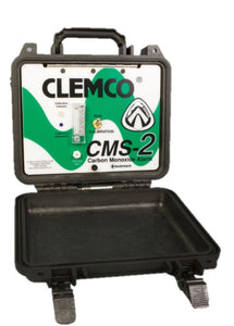 Clemco-CMS-2 CO Monitor Pkg 12V Portable Contractor Model Calibration Connector &10PPM Gas
