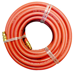 Air Hose, 3/8"ID x 25', 300 psi, with 1/4" Male NPT Ends
