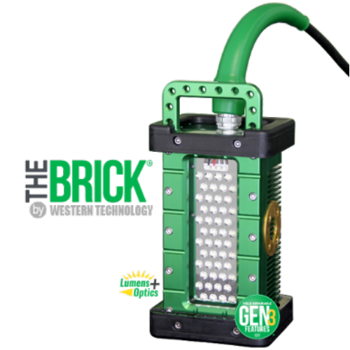 The Brick Blast Light, 48 LED's, with 50' cord and EXPLOSION Proof Power Supply, 15A EP Plug