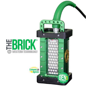 The Brick Blast Light, 48 LED's, with 50' cord and EXPLOSION Proof Power Supply, 15A EP Plug