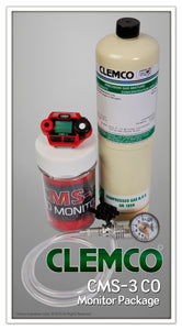 Clemco - CMS-3 CO Monitor Pkg, Battery, Inside Hood Mount w/Calibration Connector & 25PPM Gas - DISCONTINUED