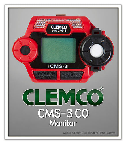 Clemco - CMS-3 CO Monitor Only + Battery + Inside Hood Mount - DISCONTINUED