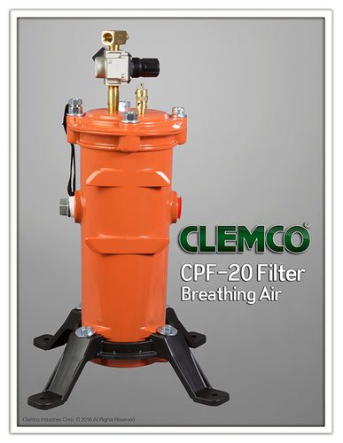 Clemco - CPF-20 Breathing Air Filter 1-2 Operators w/ Regulator & Base