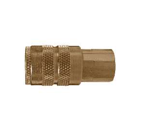 Quick Connect Coupler, Ind. Series, Brass, 1/4