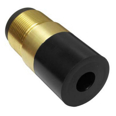 Nozzle, Tungsten Carbide Liner, Short Venturi, T121-P,  Poly Jacket, w/Brass Threads, 1